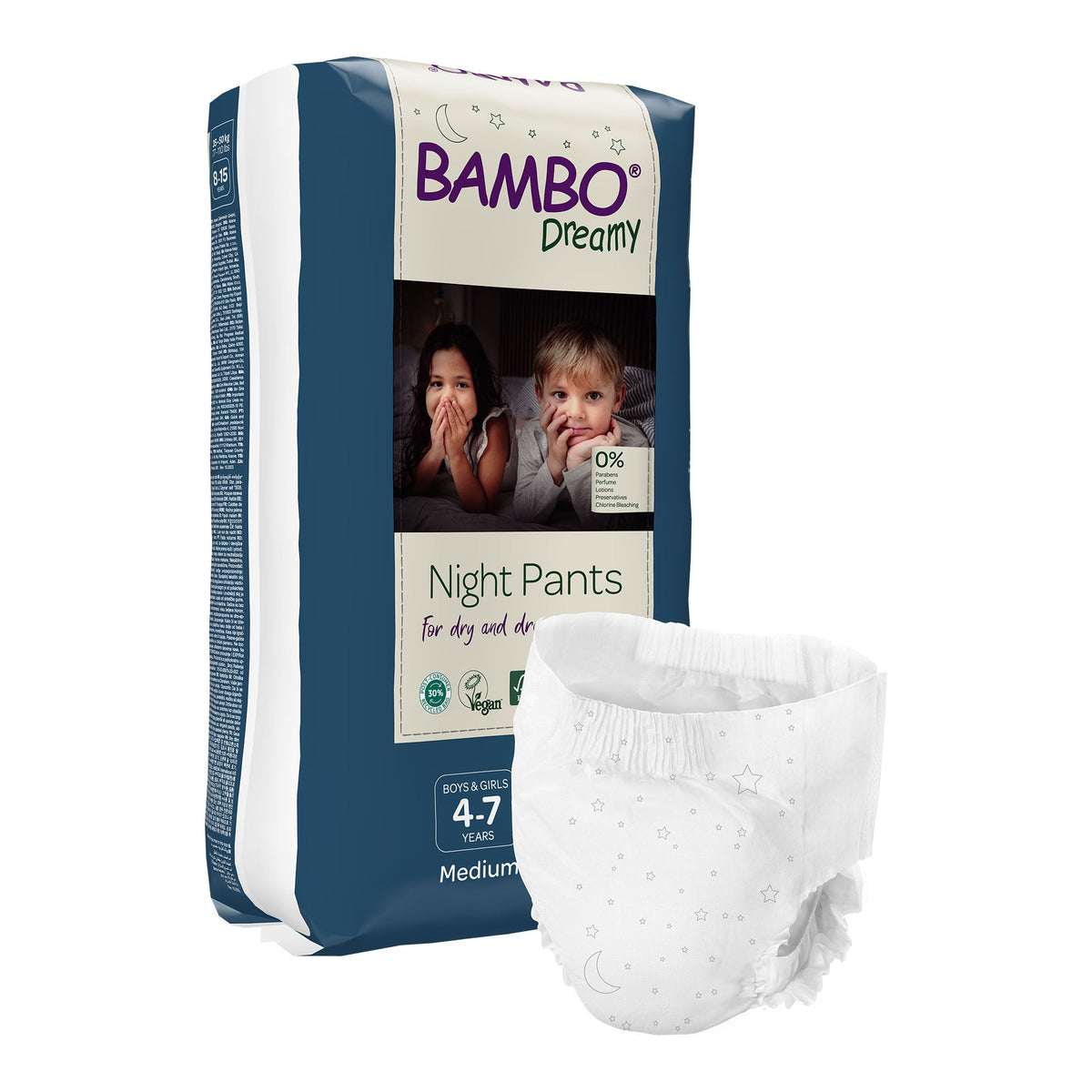 Bambo Nature Dreamy Night Pants, Medium, 60/CS