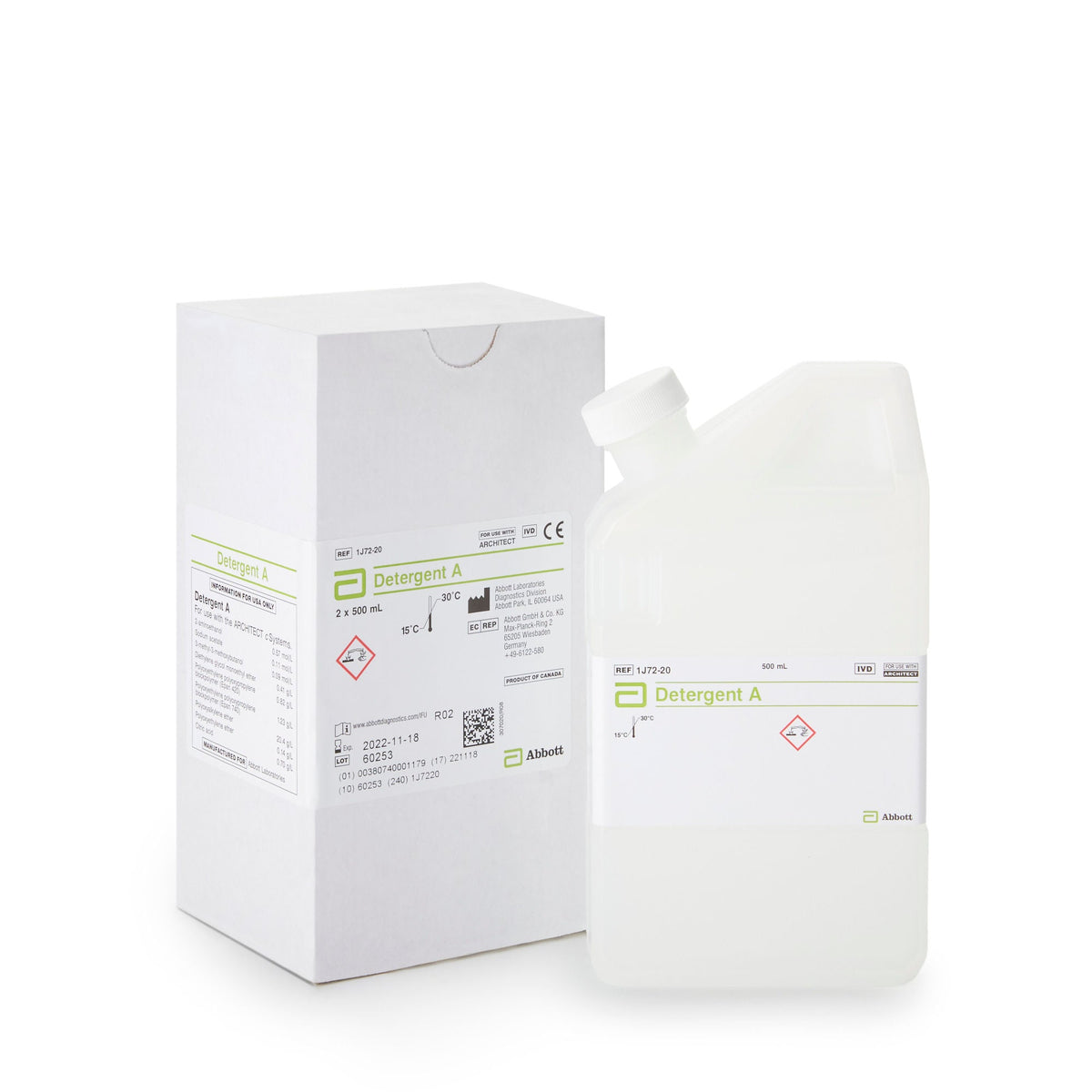 Architect™ Detergent A Reagent for use with Architect C16000 Analyzer, 1/EA