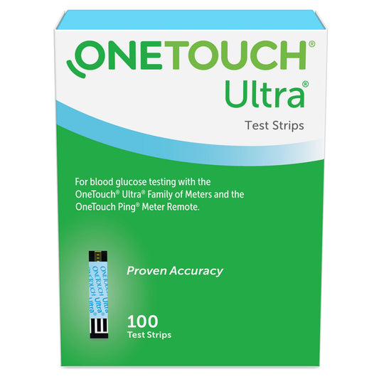 Onetouch® Ultra® Blue Blood Glucose Test Strip, 100/Bx