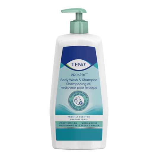 Tena® Scented Shampoo and Body Wash, 16.9 oz. Pump Bottle, 10/CS