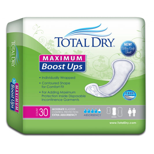 Totaldry™ Maximum Absorbency Incontinence Booster Pad, 13.8-Inch Length, 120/Cs
