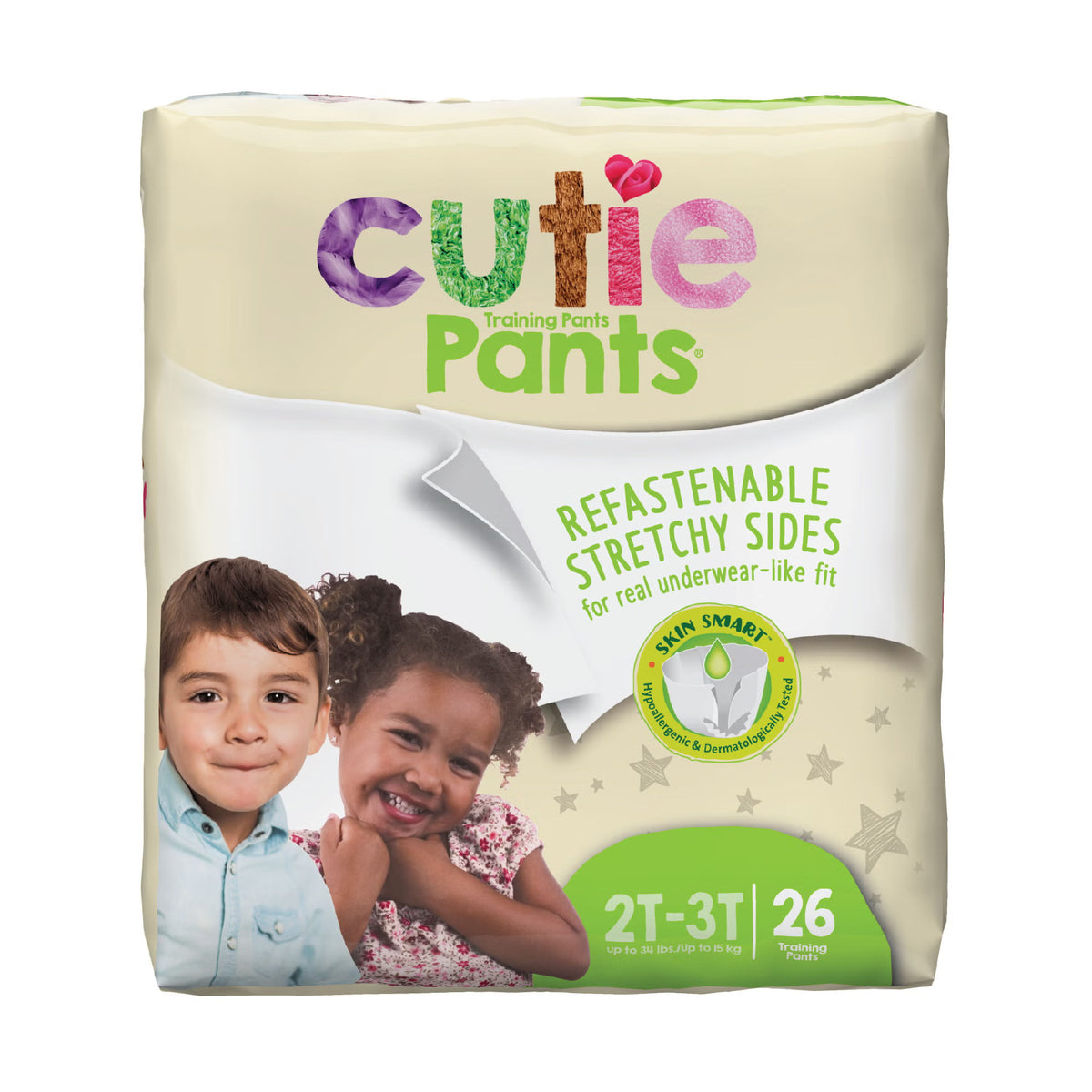 Cutie Pants®, Unisex Toddler, Disposable, 26/PK