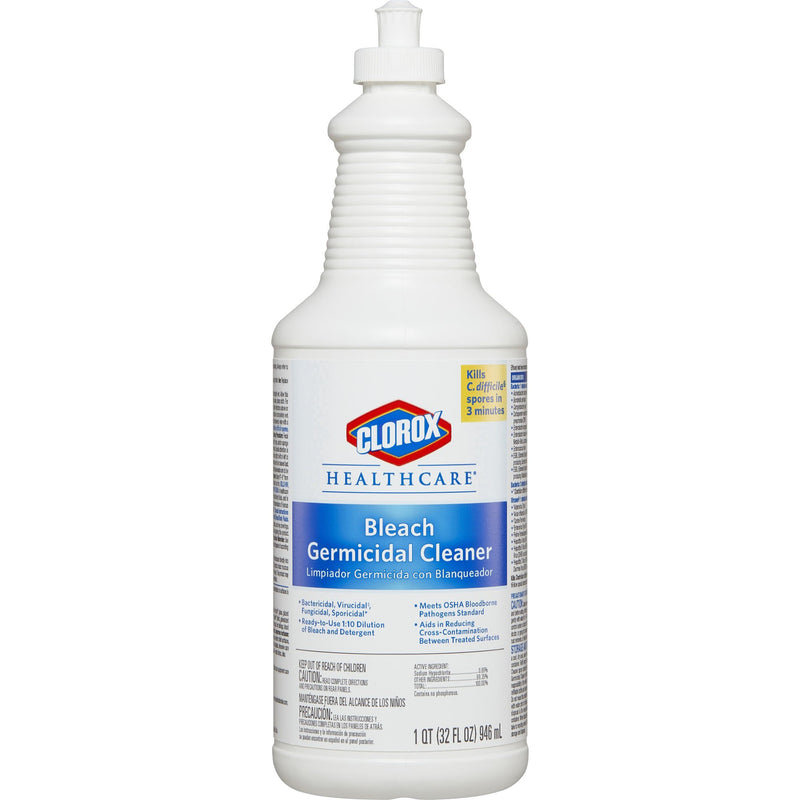 CLOROX HEALTHCARE® BLEACH GERMICIDAL CLEANER, 32-OUNCE BOTTLE, SOLD AS 6/CASE THE 68832