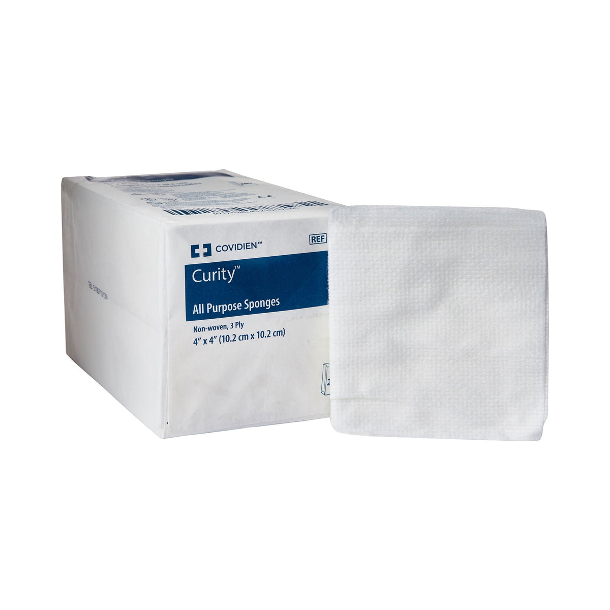 Curity™ Nonwoven Sponge, 4 X 4 Inch, 3-Ply, 4000/Cs