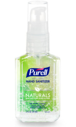 Gojo Purell Advanced Hand Sanitizer Un1987 Sanitizer Hnd Naturl W/Plnt Alcohl 2 Fl Oz Btl 24/Cs -9623-24 - BriteSources