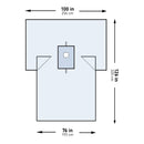 McKesson Sterile Breast Drape, 100 x 76 x 126 Inch, 10/CS