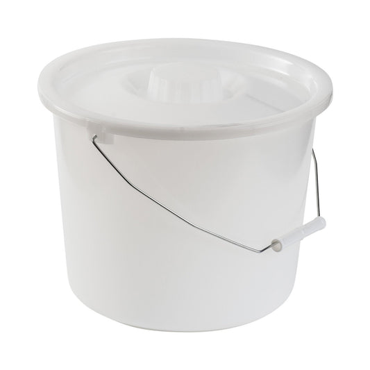 Mabis Healthcare Commode Pail With Lid, 1/Ea
