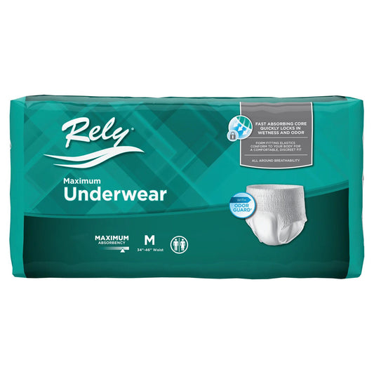 Underwear, Rely Maximum Prot Maximum Prot Med (20/Bg 4Bg/Cs), 80/Cs