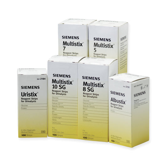 Uristix® 4 Urinalysis Reagent for Glucose, Leucocytes, Nitrite and Protein tests, 1/EA