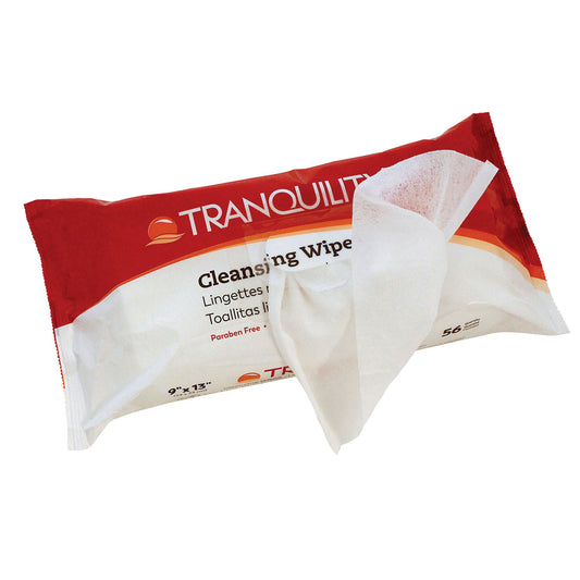 Tranquility Personal Wipe, Soft Pack, Aloe/Vitamin E/Chamomile, Scented, 12/CS