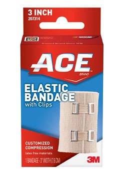 3M™ Ace™ Clip Detached Closure Elastic Bandage, 3 Inch Width, 72/Bx