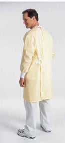 Encompass Precaution Apparel Precaution Gown, X-Large, Reversible, Fluid Resistant, Yellow 12/Dz -46961-XL - BriteSources