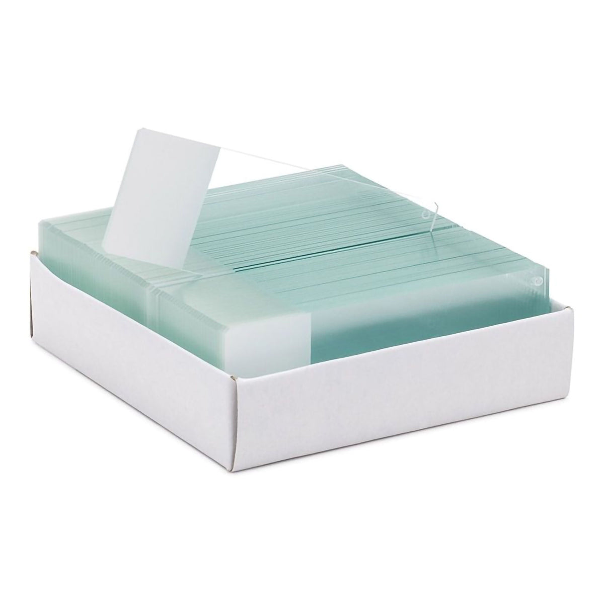 SLIDE, LAB COLORVIEW CLIPPED CORNER SF WHT (144/GR), 1/GR