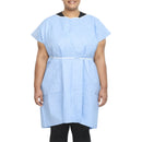 GRAHAM MEDICAL PATIENT EXAM GOWN, EXTRA LARGE, BLUE, SOLD AS 25/CASE GRAHAM 70260N