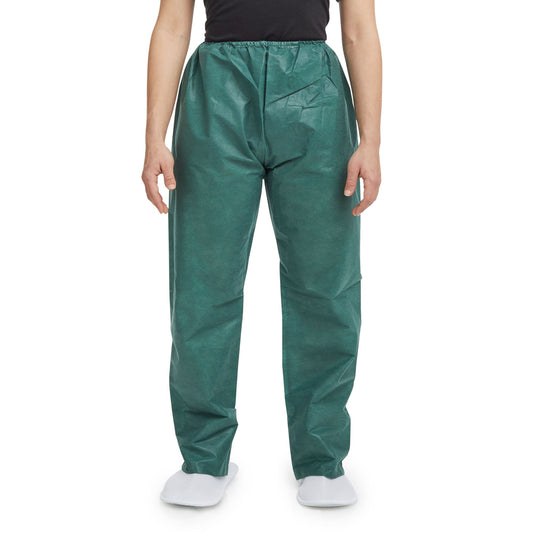 Disposable Scrub Pants, Dark Green, Small, 30/Cs