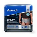 Attends® for Men Absorbent Underwear, Heavy Absorbency, X-Large, 64/CS
