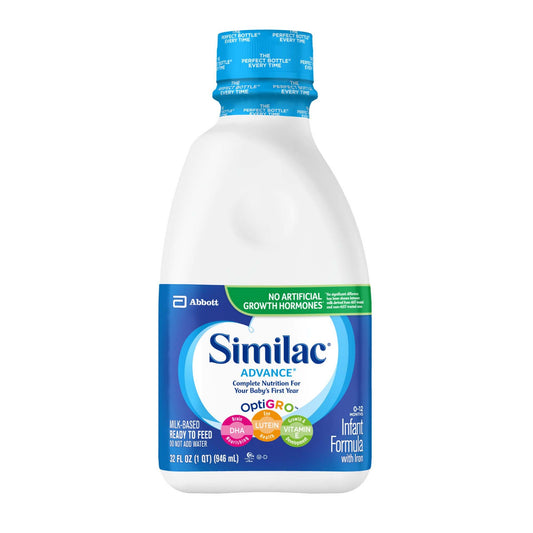 Similac® Advance® 20 Ready To Use Infant Formula, 1-Quart Bottle, 6/Cs