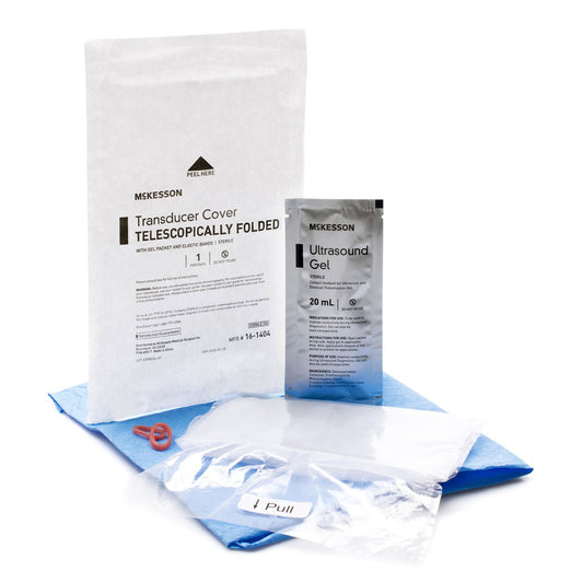 McKesson Telescopically Folded Transducer Cover, 6 x 33 Inch, 240/CS