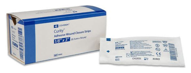 Cardinal Health Curity Adhesive Wound Closure Strips Strip Wound Closure Adh 1/4X33/Pk 50Pk/Bx 4Bx/Cs -9892 - BriteSources