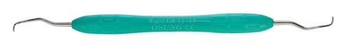 Dental Curette, Gracey, Rigid, Silicone Grip, GR 11-12 - Osung USA