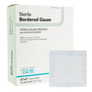 DermaRite® Bordered Gauze Island Dressing, 6 x 6 Inch, 25/BX