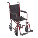 drive™ Transport Chair, Red, 17-Inch Seat Width, 1/EA