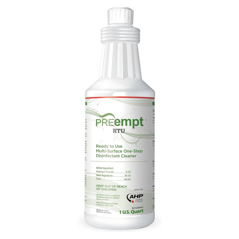 PREEMPT® RTU SURFACE DISINFECTANT CLEANER, 1 QUART BOTTLE, SOLD AS 12/CASE CONTEC 21101