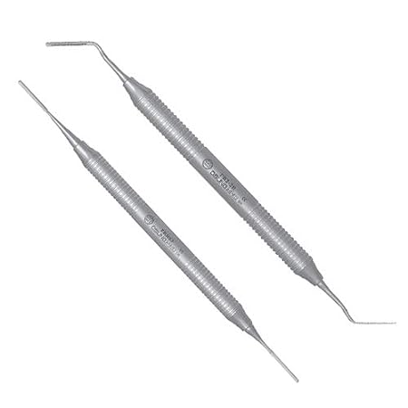 OSUNG Dental Periotome Set. Posterior Curved and Anterior Straight Working Ends - Osung USA