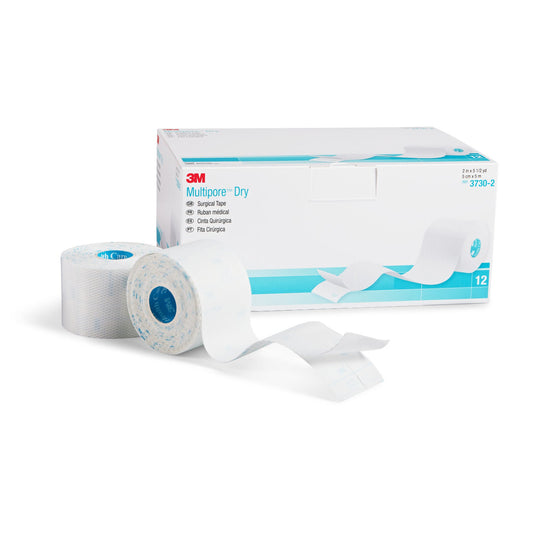 3M™ Multipore™ Dressing Retention Tape With Liner, 2 Inch X 5-1/2 Yard, White, 48/Cs