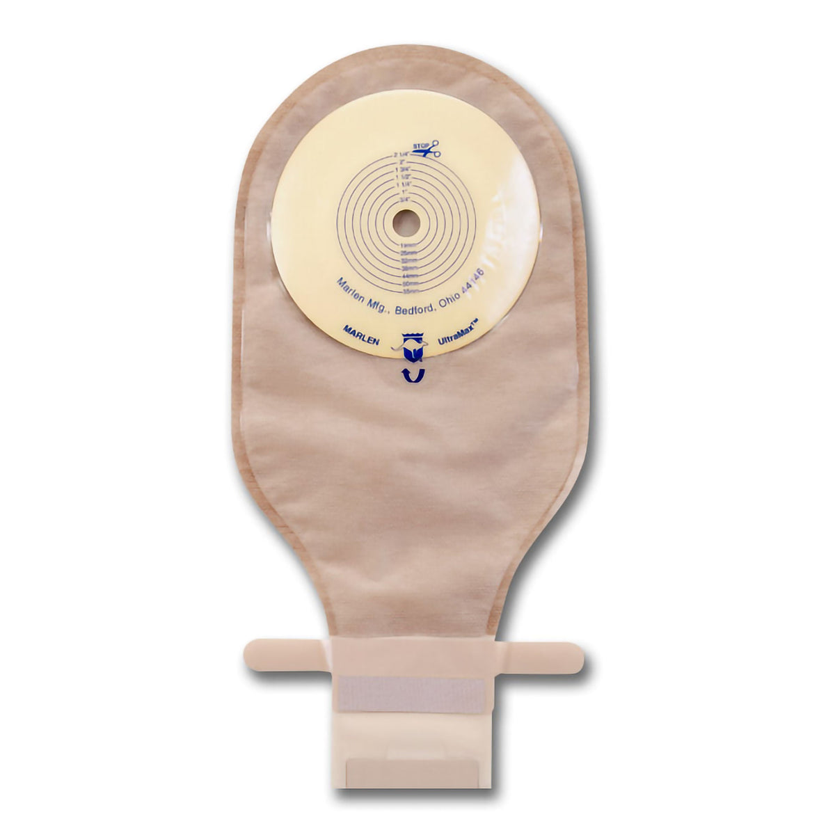 UltraMax™ One-Piece Transparent Ostomy Pouch, 9 Inch Length, Up to 1¾ Inch Stoma, 5/BX