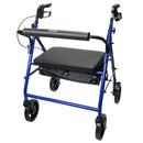 MCKESSON BARIATRIC FOLDING FOUR-WHEEL ROLLATOR, BLUE, SOLD AS 1/EACH MCKESSON 146-10216BL-1