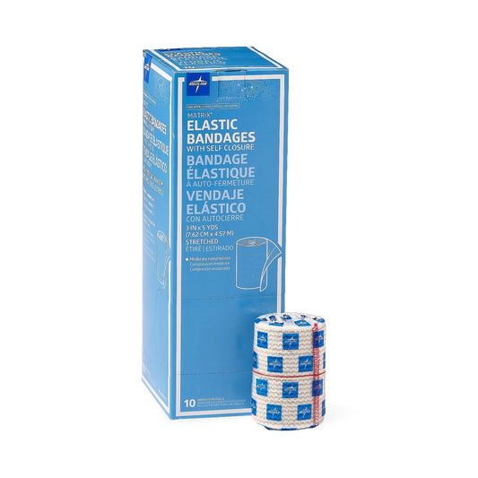 Matrix Double Hook-And-Loop Closure Elastic Bandage, 3 Inch X 5 Yard, 50/Cs