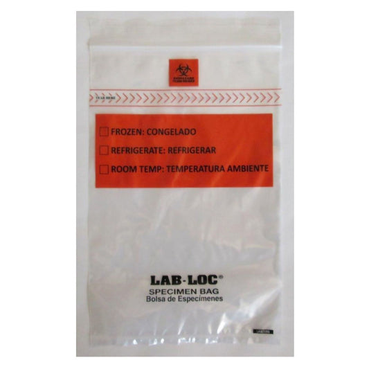 Bag, Specimen Bio Zip Clr 2Mil12X15" (100/Pk 10Pk/Cs), 100/Pk