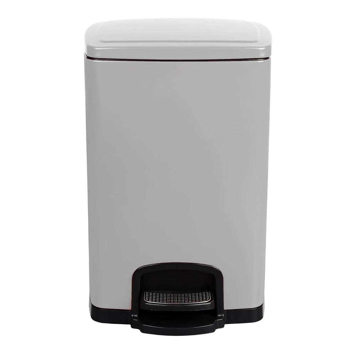 McKesson White Square Step-On Trash Can, 5 gallon, 1/EA