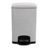 McKesson White Square Step-On Trash Can, 5 gallon, 1/EA
