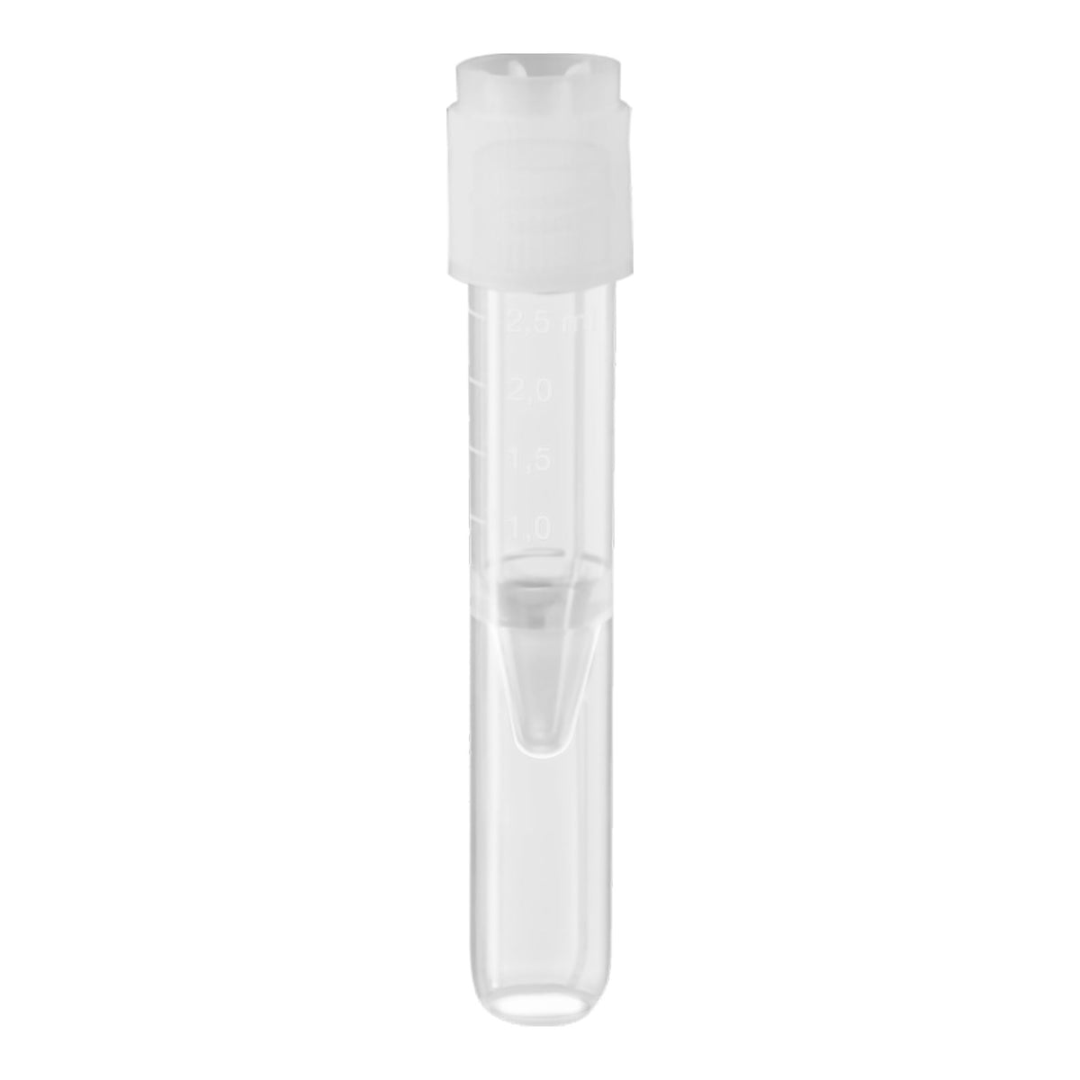 Tube, Screw Cap Rnd Pp False Bottom 75X13Mm (100/Bg 10Bg/Cs), 1000/Cs