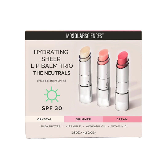 Mdsolarsciences® Hydrating Sheer Lip Balm, Neutrals Trio, 1/Ea