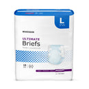 MCKESSON ULTIMATE HEAVY ABSORBENCY INCONTINENCE BRIEF, LARGE, SOLD AS 18/BAG MCKESSON BR33892