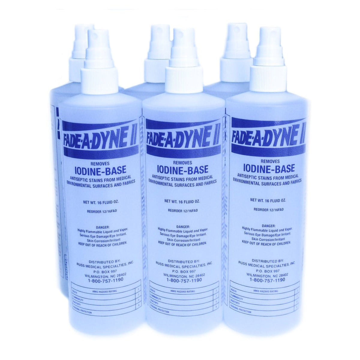 Fade-A-Dyne Ii® Iodine Stain Remover, 16 Oz. - 6 Pack, 1/Ea