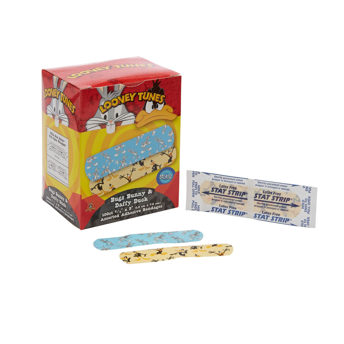 Looney Tunes™ Stat Strip® Adhesive Strip, 3/4 X 3 Inch, 1200/Cs