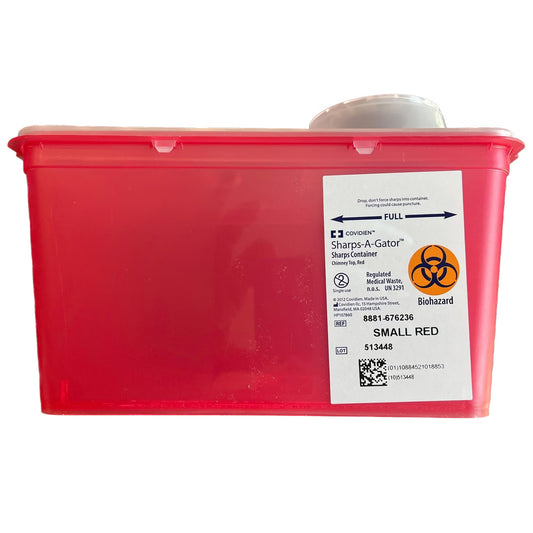 Monoject™ Multi-purpose Sharps Container, 1 Gallon, 6.75 x 7 x 10.5 Inch, 40/CS