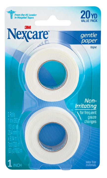 3M™ Nexcare™ Paper Medical Tape, 1 Inch X 10 Yard, White, 48/Bx