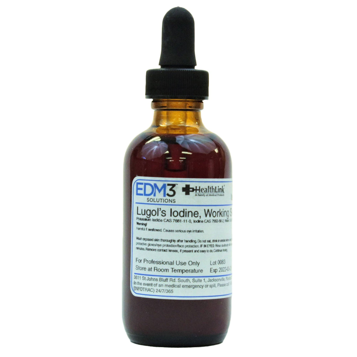 Stain, Lugols .33% Dropper Btl 2Oz Bicinf, 1/Ea