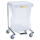 HAMPER, SINGLE W/FT PEDAL & LID MED DUTY 28", 1/EA