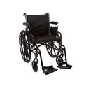 MCKESSON LIGHTWEIGHT WHEELCHAIR, 18 INCH SEAT WIDTH, SOLD AS 1/EACH MCKESSON 146-K318DDA-SF