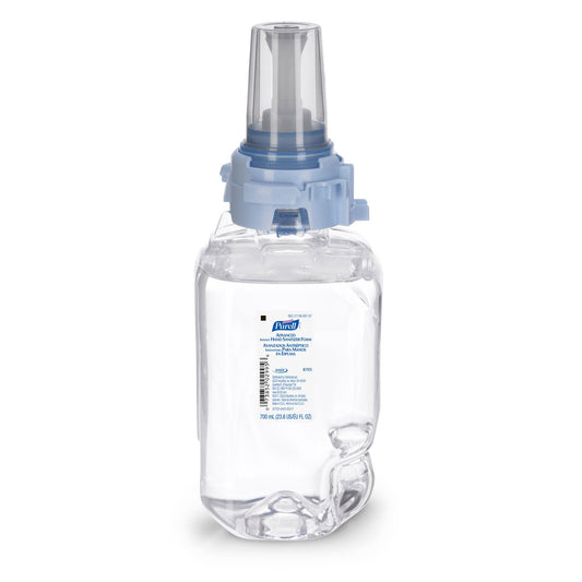 Purell® Advanced Hand Sanitizer Foam, Ethyl Alcohol, Refill Bottle, 70%, 700 Ml, 4/Cs