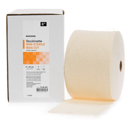 McKesson Bias Cut Stockinette, 6 Inch x 50 Yard, 1/RL