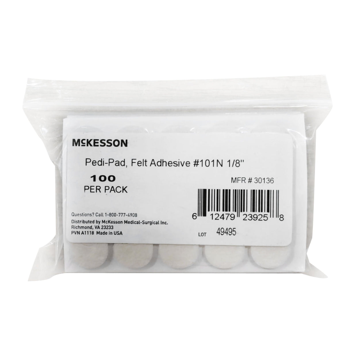 Mckesson Pedi-Pad Protective Pad, Narrow, 2000/Cs