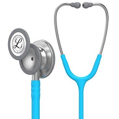 3M Littmann® Classic Iii™ Monitoring Stethoscope, Turquoise, 27 Inch Tube, 1/Ea