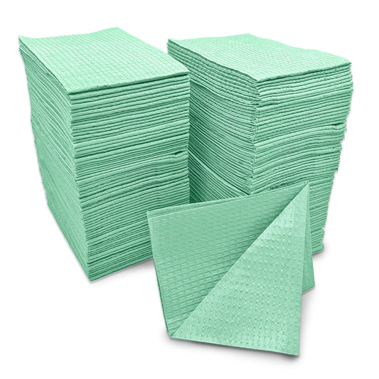 Tidi® Ultimate Nonsterile Green Procedure Towel, 13 x 18 Inch, 500/CS